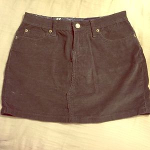 Grey Corduroy mini skirt