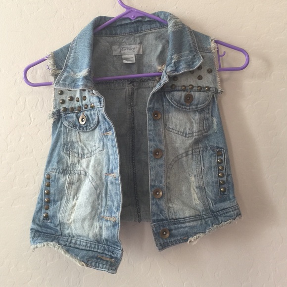 Jean Vest with Studs