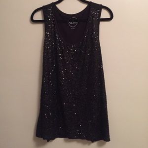 Black Sequined Tank