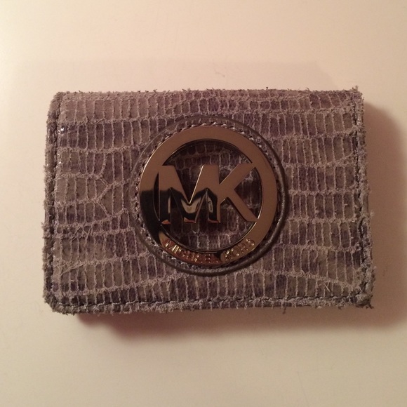 Michael Kors Grey Textured Card Holder