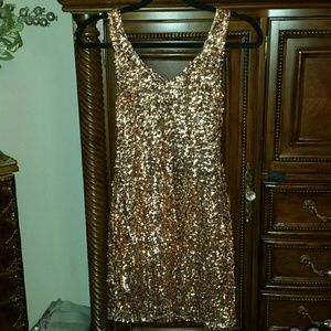 Rose gold sequin dress (Jr's sizing)