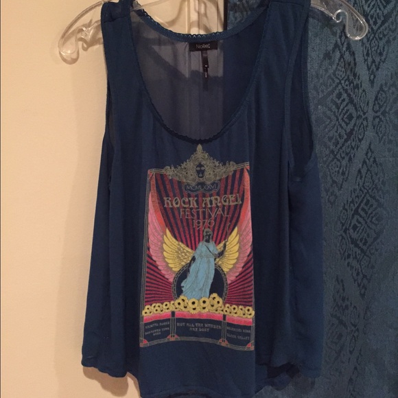 SOLD Nollie rock festival sheer back tank