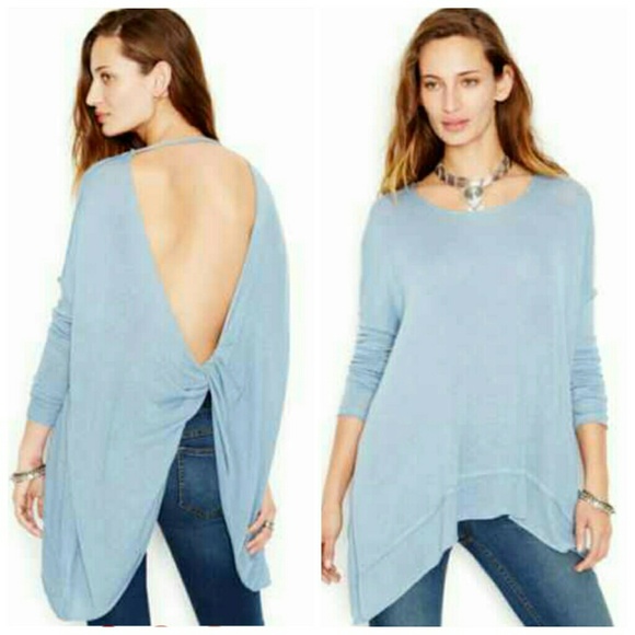 Free People Oversized Open Back Top - Picture 3 of 4