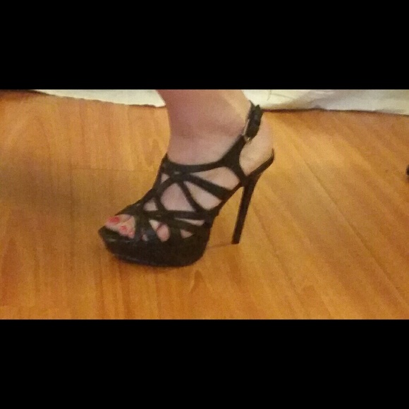 Back strappy heels