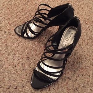 White House Black Market Black patent leather