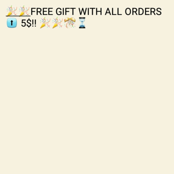 Purchases 5$ and above receive a free gift :)