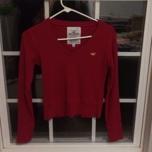 Hollister red sweater