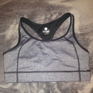 Old Navy gray/black sports bra