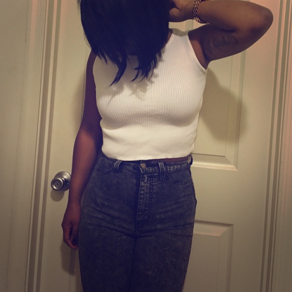 White Crop Top