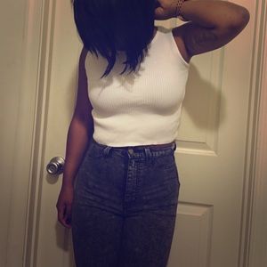 White Crop Top
