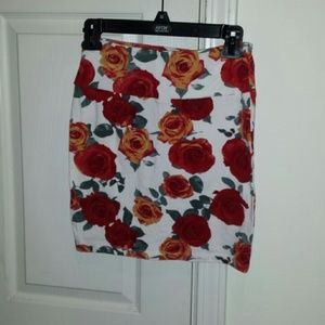 Rose Bodycon Skirt