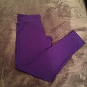 Purple, skinny yogas