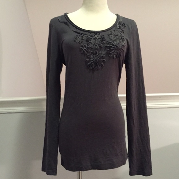 🐢 Sold in Bundle 🐢 J. Crew Ribbon Tee in Gray - Picture 2 of 4