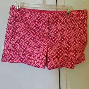 Pink patterned shorts