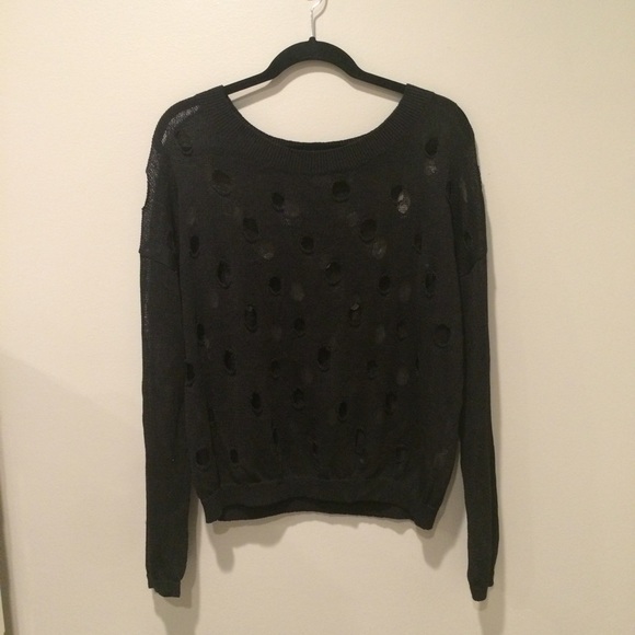 Vince "Holey" Long Sleeve Sweater