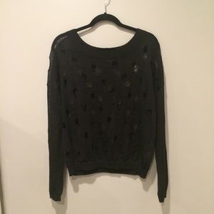 Vince "Holey" Long Sleeve Sweater
