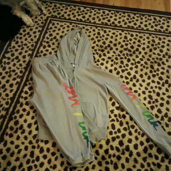 Victorias secret zip up jacket with matching pants