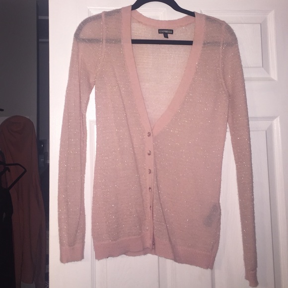 Light pink cardigan sweater - Picture 1 of 2