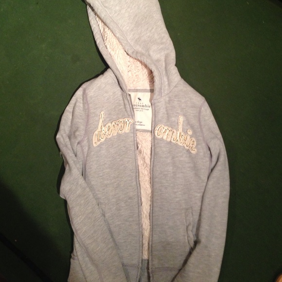 Abercrombie lined sweatshirt.
