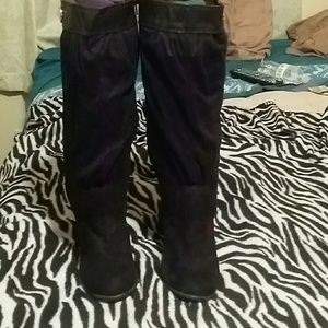 Winter Suede high heel boots