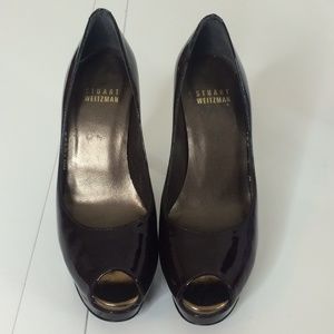 Stuart Weitzman peep toe pumps