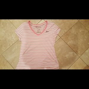 Cute white and pink short sleeve shirt