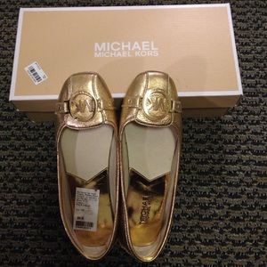 Michael Kors Gold Flats