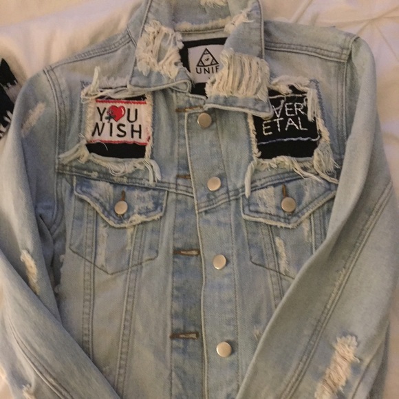 UNIF Jackets & Blazers - Unif Denim Jacket (patches) S
