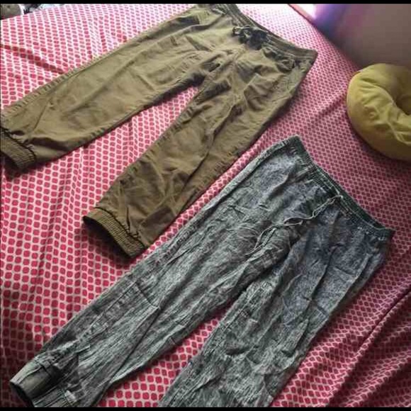 Khaki joggers
