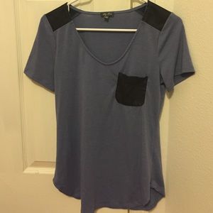 Leather pocket top
