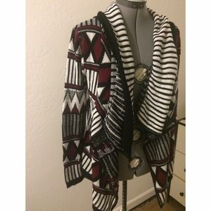 Tribal printed cardigan