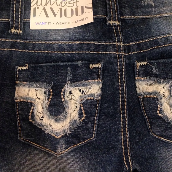 NWT Almost Famous Destroyed Skinny Jeans