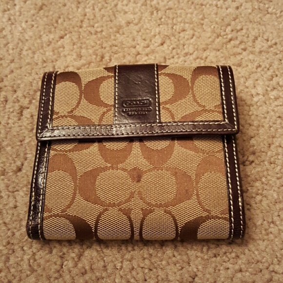 Coach brown wallet