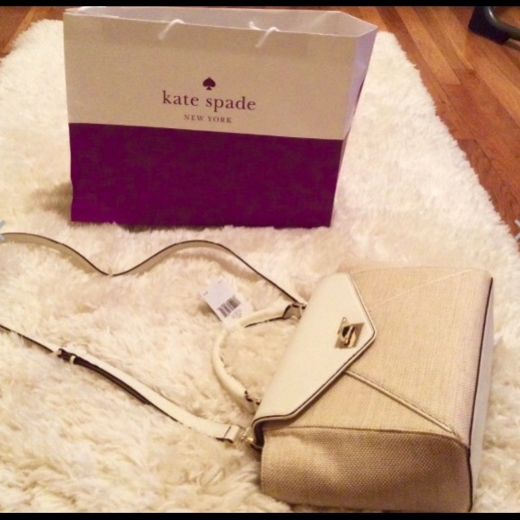 🎉SOLD🎉 KateSpade Leather/Fabric Bag - Picture 2 of 4