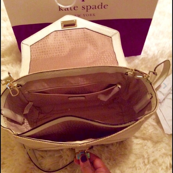 🎉SOLD🎉 KateSpade Leather/Fabric Bag - Picture 3 of 4