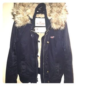 Navy Blu Hollister winter coat