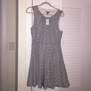 Brand New Express Black and White Print Dress