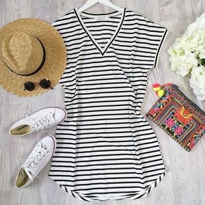 Mura Boutique Striped T-Shirt Dress