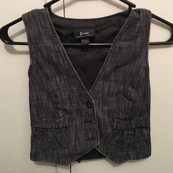 Dark black Jean vest