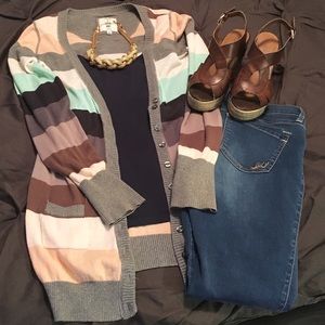 H81 Striped Cardigan