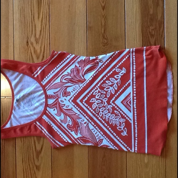 Banana Republic Tank Top Orange and White