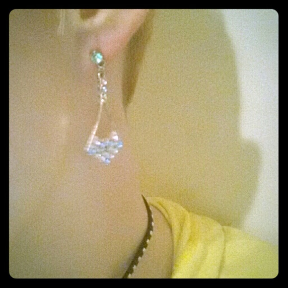 Pastel colored, dangle earrings