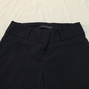 The Limited Exact Stretch navy blue ankle pants.