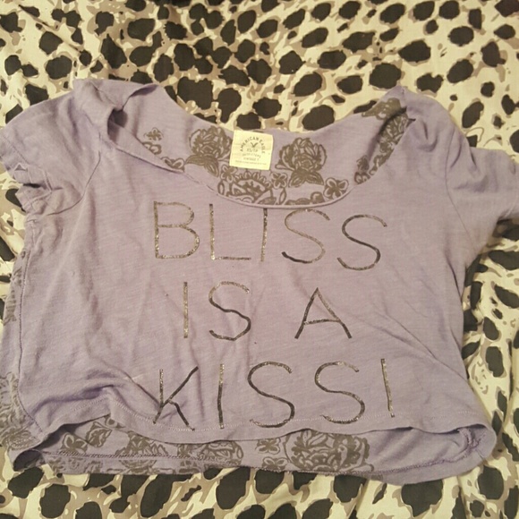 Purple American Eagle vintage crop top