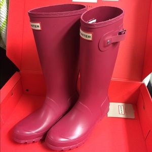 Hunter Original Kids' Rain Boots in Raspberry