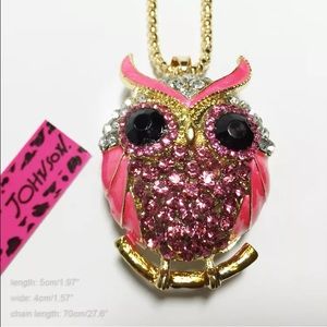 🌷 Betsy Johnson Big Eyed Owl Necklace 🌷