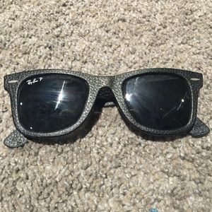 Leather Polarized Ray-bans