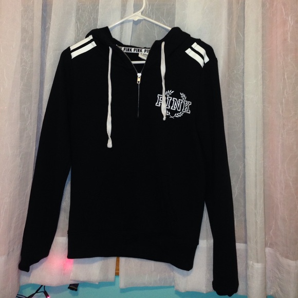 PINK half zip hoodie