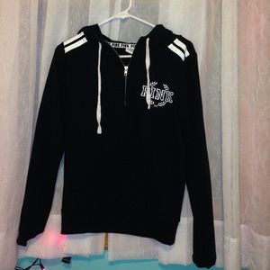 PINK half zip hoodie