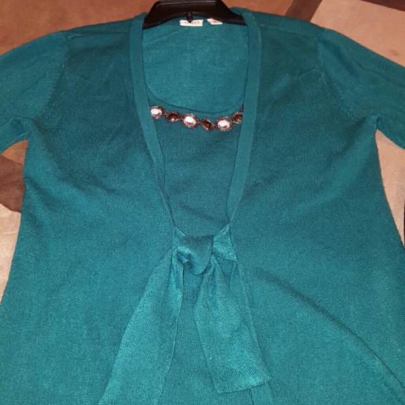 Beautiful Teal Blue Sweater.